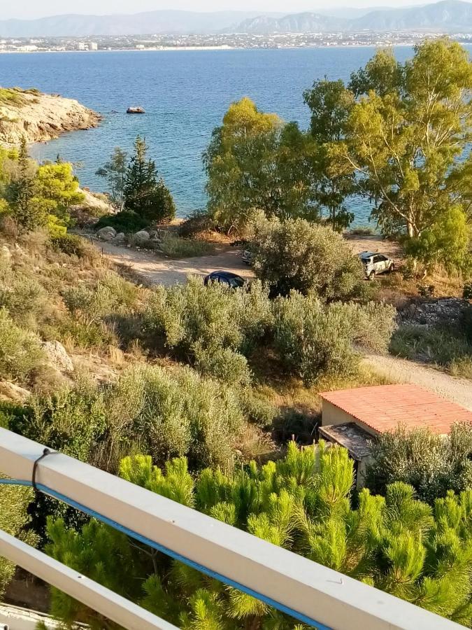 Atlas Apartment With Private Beach And Seaview Loutráki Dış mekan fotoğraf