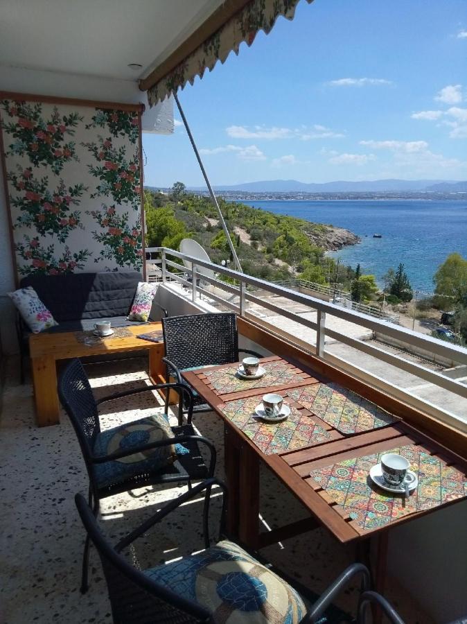 Atlas Apartment With Private Beach And Seaview Loutráki Dış mekan fotoğraf